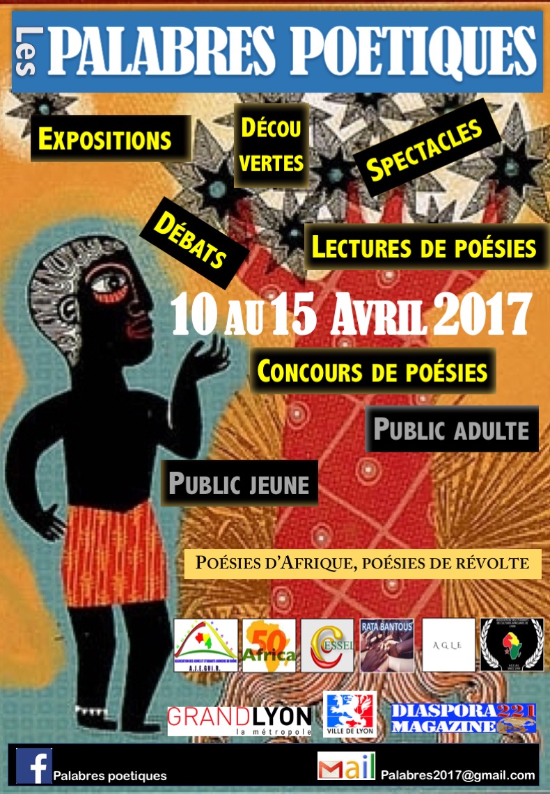 Les palabres poétiques du 10 au 15 avril 2017 à Lyon