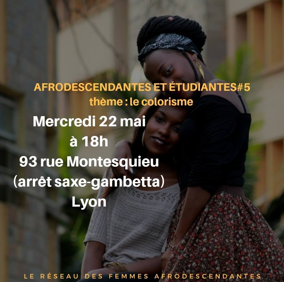 [ENTRE FEMMES] LRFA présente Sistas to sistas #5 spécial « Le Colorisme » Mercredi 22 mai 2019 à Lyon