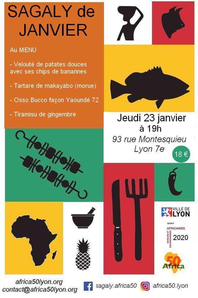 [CUISINE] Sagaly Janvier Velouté de patates douces Tartare de makayabo – Jeudi 23 janvier 2020 à Lyon