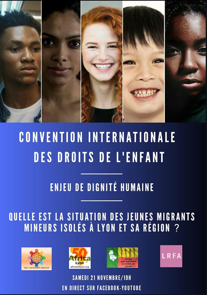 [DROITS DE L’ENFANT] Visio-Conférence « Journée Internationale des droits de l’enfant » – Lyon 2020- Samedi 21 novembre 2020 à 19h