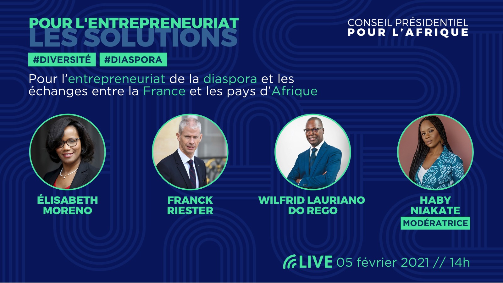[ECONOMIE] Participez le 5 février 2021 à la dernière étape du tour de France pour l’entrepreneuriat des diasporas organisée par le Conseil Présidentiel pour l’Afrique