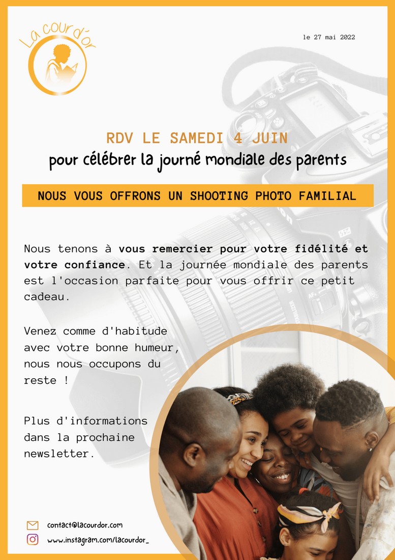 [ENFANTS] Ouverture de la COUR d’OR la bibliothèque de la diversité culturelle dans la littérature jeunesse « Shooting photo offert » à Lyon samedi 4 juin 2022