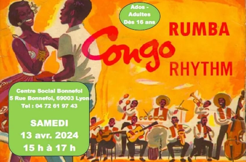 [DANSE] Stage de Rumba Congolaise samedi 13 avril 2024 à Ste Foy (69) puis à Lyon 3e