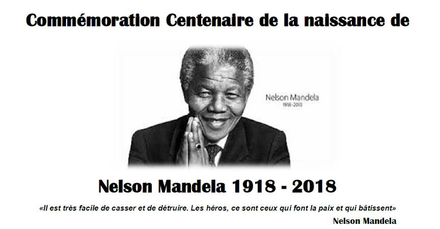 [CP] Célébration du Centenaire de la naissance de Nelson Mandela le 18 juillet 2018 à Lyon
