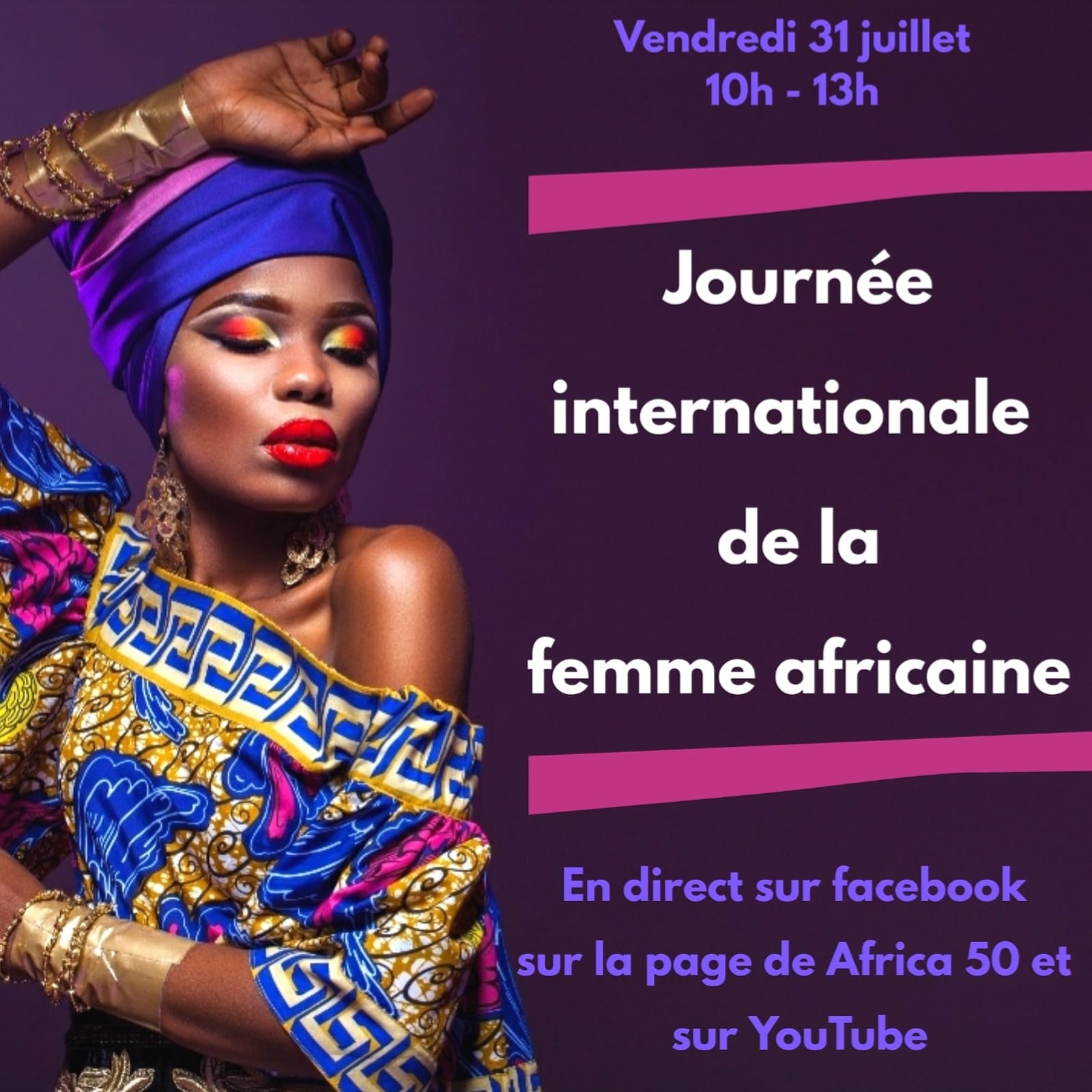 [FEMMES] Visio-Conférence : Journée Internationale de la Femme Africaine Vendredi 31 juillet 2020