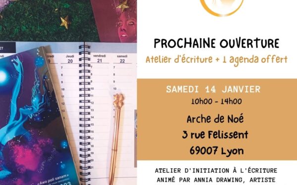 [ENFANTS] Ouverture de la COUR d’OR la bibliothèque avec un un atelier d’initiation à l’écriture samedi 14 janvier 2023 à Lyon