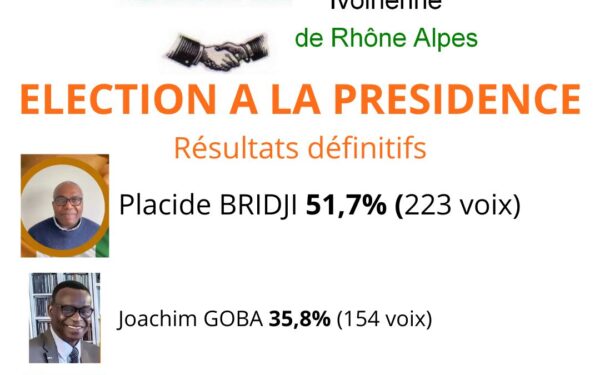 [COTE D’IVOIRE] Placide BRIDJI élu à la présidence de la CIRAL, samedi 14 janvier 2023 à Villeurbanne (69)